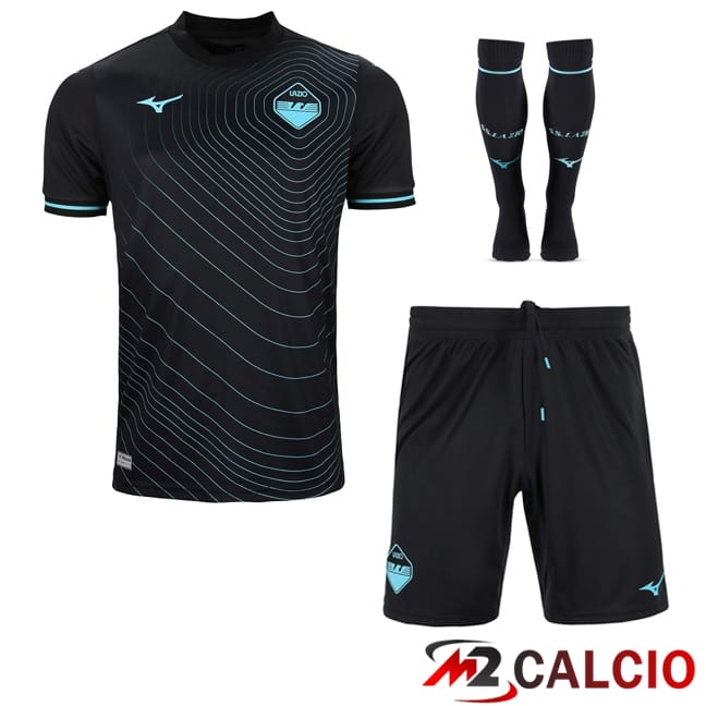 Maglie Calcio Personalizzate,Tute Calcio Squadre,Maglia Nazionale Italiana Calcio | Insieme Maglia SS Lazio Terza (Pantaloncini + Calzini) 2024/2025