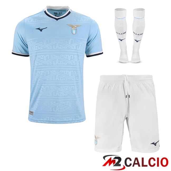 Maglie Calcio Personalizzate,Tute Calcio Squadre,Maglia Nazionale Italiana Calcio | Insieme Maglia SS Lazio Prima (Pantaloncini + Calzini) 2024/2025