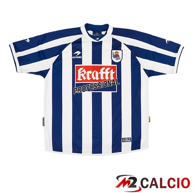 Maglie Calcio Personalizzate,Tute Calcio Squadre,Maglia Nazionale Italiana Calcio | Maglie Calcio Real Sociedad Retro Prima 2004/2005