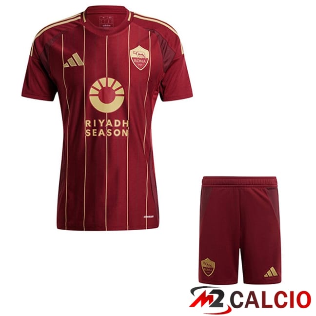 Maglie Calcio Personalizzate,Tute Calcio Squadre,Maglia Nazionale Italiana Calcio | Maglie Calcio As Roma Bambino Prima 2024/2025