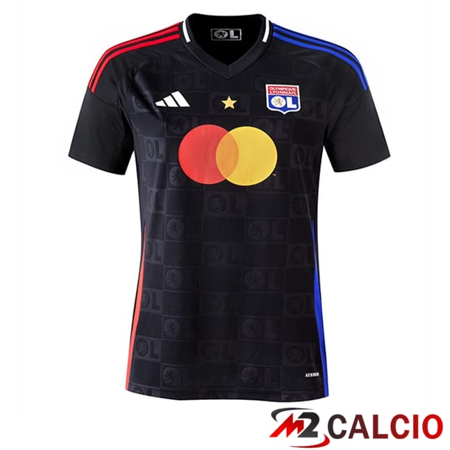 Maglie Calcio Personalizzate,Tute Calcio Squadre,Maglia Nazionale Italiana Calcio | Maglie Calcio Lione Donna Seconda 2024/2025