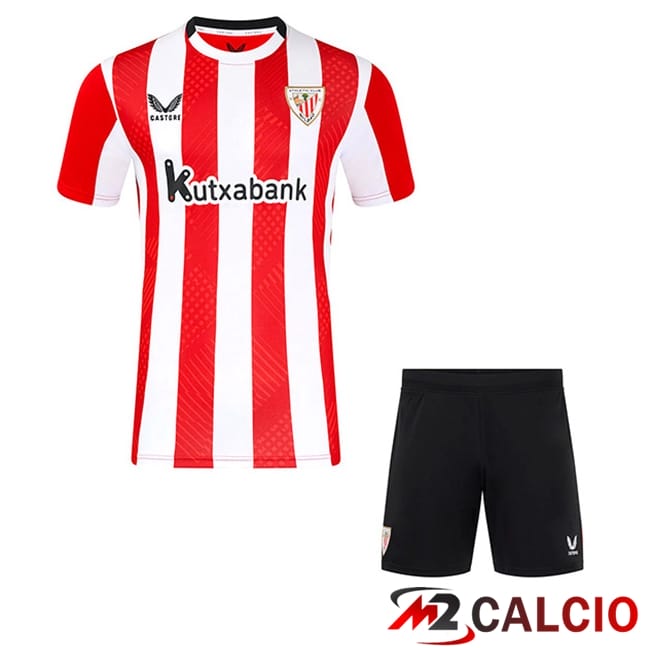 Maglie Calcio Personalizzate,Tute Calcio Squadre,Maglia Nazionale Italiana Calcio | Maglie Calcio Athletic Bilbao Bambino Prima 2024/2025