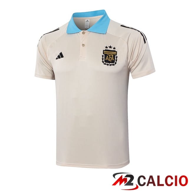 Maglie Calcio Personalizzate,Tute Calcio Squadre,Maglia Nazionale Italiana Calcio | Maglia Polo Argentina Giallo 2024/2025