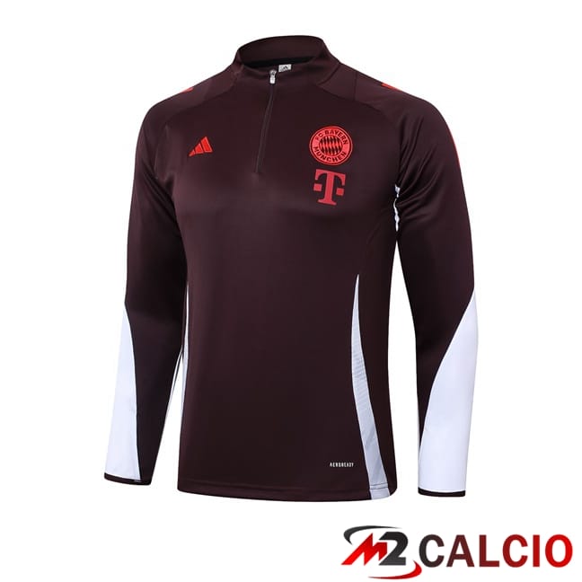Maglie Calcio Personalizzate,Tute Calcio Squadre,Maglia Nazionale Italiana Calcio | Felpa Allenamento Bayern Monaco Marrone 2024/2025