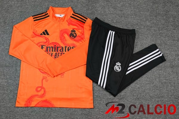 Insieme Tuta Calcio Real Madrid Arancia 2024/2025