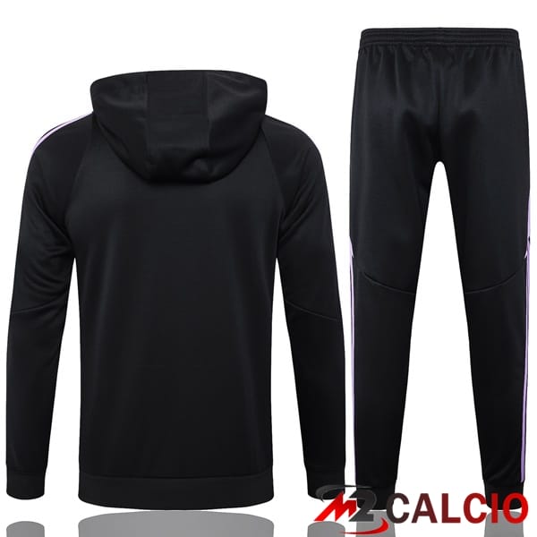 Tuta Calcio - Felpa Con Cappuccio Germania Nero 2024/2025