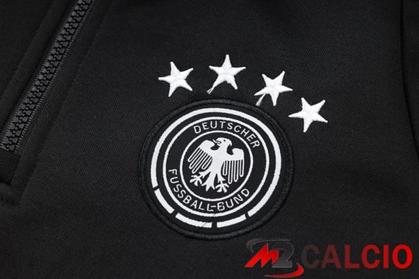 Tuta Calcio - Felpa Con Cappuccio Germania Nero 2024/2025