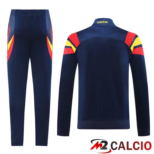 Insieme Tuta Calcio - Giacca Spagna Blu Reale 2024/2025