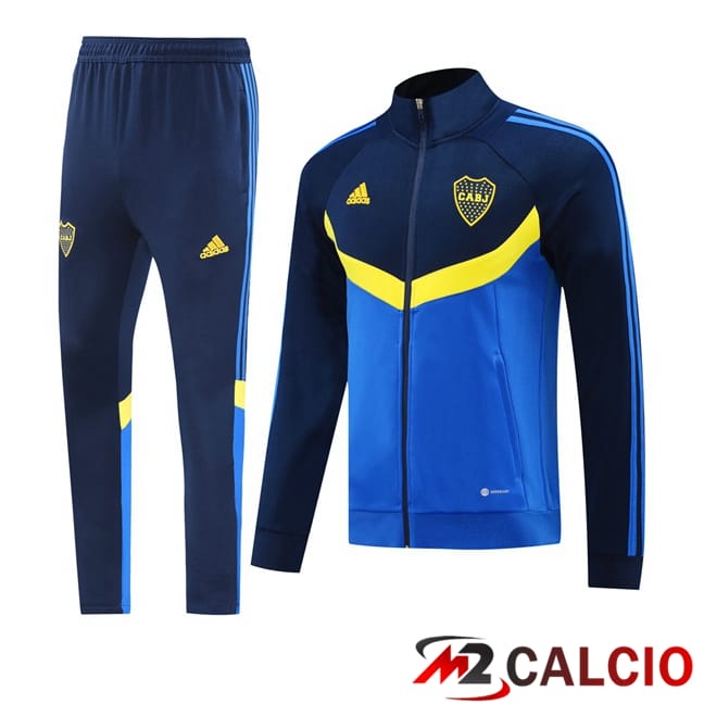 Maglie Calcio Personalizzate,Tute Calcio Squadre,Maglia Nazionale Italiana Calcio | Insieme Tuta Calcio - Giacca Boca Juniors Blu 2024/2025