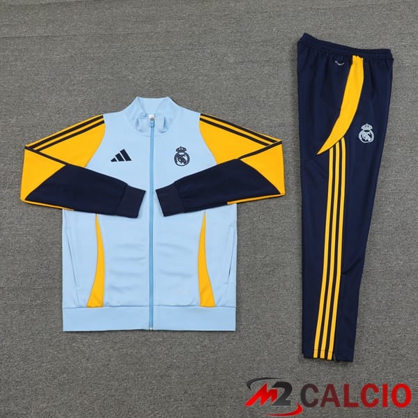 Insieme Tuta Calcio - Giacca Real Madrid Grigio 2024/2025