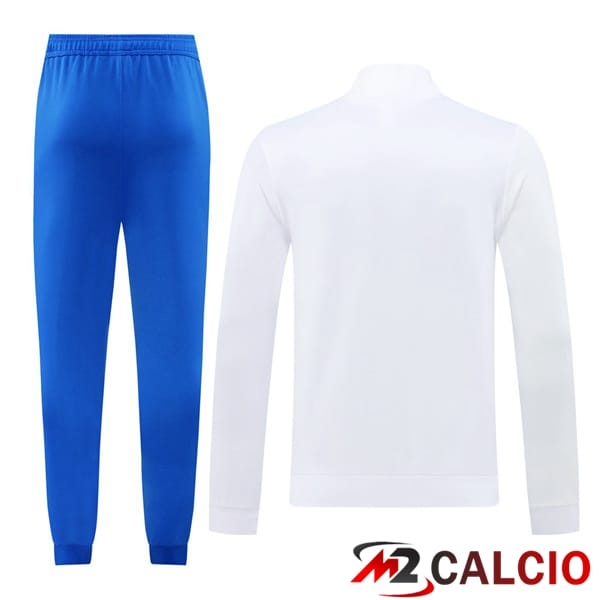 Insieme Tuta Calcio - Giacca Real Madrid Bianco 2024/2025