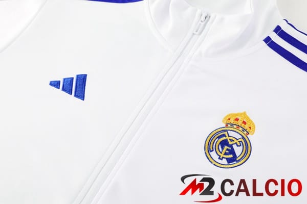 Insieme Tuta Calcio - Giacca Real Madrid Bianco 2024/2025