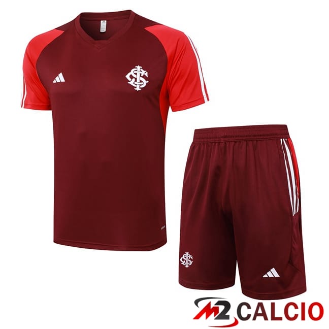 Insieme T Shirt Allenamento Flamengo + Pantaloncini Rosso 2024/2025