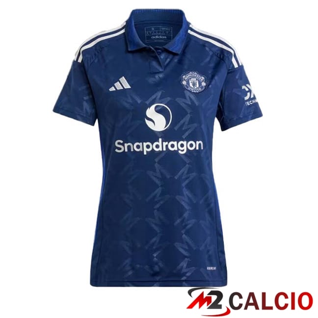 Maglie Calcio Personalizzate,Tute Calcio Squadre,Maglia Nazionale Italiana Calcio | Maglie Calcio Manchester United Donna Seconda Blu 2024/2025