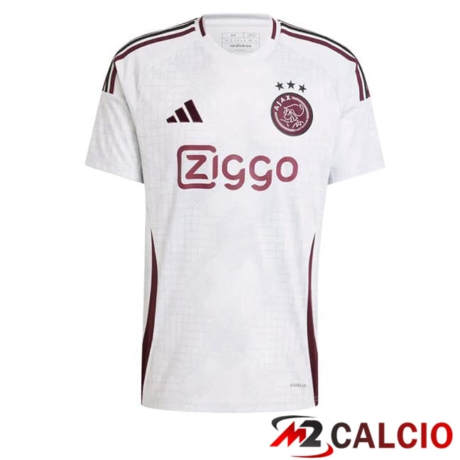 Maglie Calcio AFC Ajax Terza Bianco 2024/2025