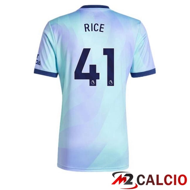 Maglie Calcio Personalizzate,Tute Calcio Squadre,Maglia Nazionale Italiana Calcio | Maglie Calcio Arsenal (RICE 41) Terza Blu 2024/2025