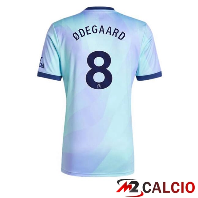Maglie Calcio Personalizzate,Tute Calcio Squadre,Maglia Nazionale Italiana Calcio | Maglie Calcio Arsenal (ØDEGAARD 8) Terza Blu 2024/2025