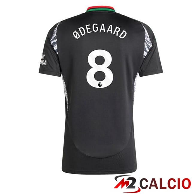 Maglie Calcio Personalizzate,Tute Calcio Squadre,Maglia Nazionale Italiana Calcio | Maglie Calcio Arsenal (ØDEGAARD 8) Seconda Nero 2024/2025