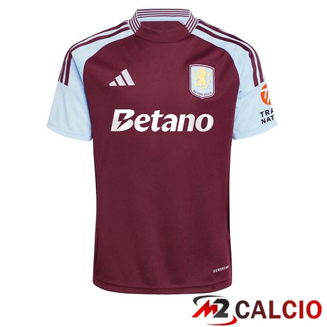 Maglie Calcio Personalizzate,Tute Calcio Squadre,Maglia Nazionale Italiana Calcio | Maglie Calcio Aston Villa Prima Rosso 2024/2025