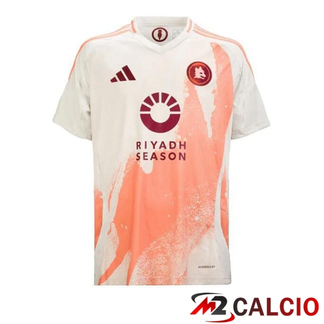 Maglie Calcio Personalizzate,Tute Calcio Squadre,Maglia Nazionale Italiana Calcio | Maglie Calcio AS Roma Seconda Bianco 2024/2025