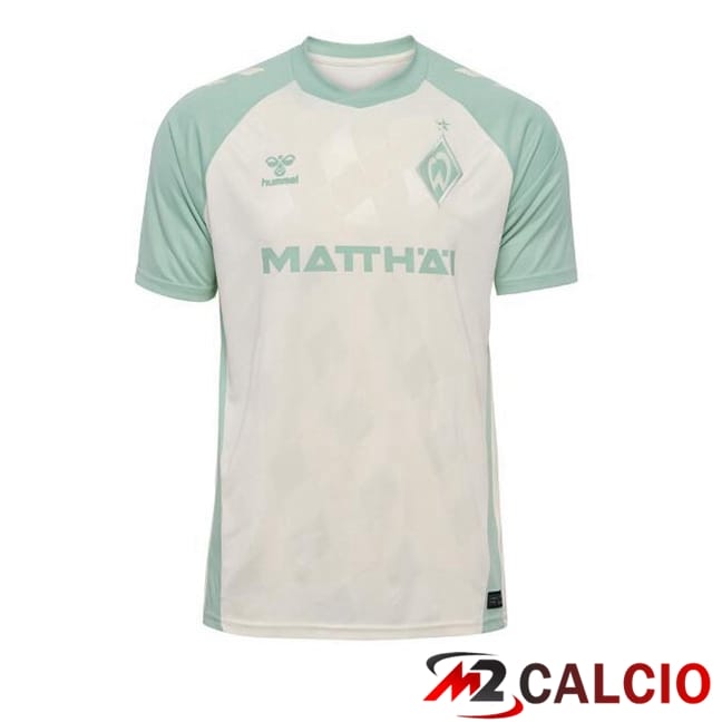 Maglie Calcio Personalizzate,Tute Calcio Squadre,Maglia Nazionale Italiana Calcio | Maglie Calcio SV Werder Bremen Seconda Bianco 2024/2025