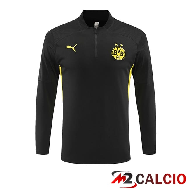 Maglie Calcio Personalizzate,Tute Calcio Squadre,Maglia Nazionale Italiana Calcio | Felpa Allenamento Dortmund BVB Nero 2024/2025