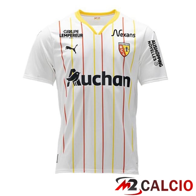 Maglie Calcio Personalizzate,Tute Calcio Squadre,Maglia Nazionale Italiana Calcio | Maglie Calcio RC Lens Terza Bianco 2024/2025