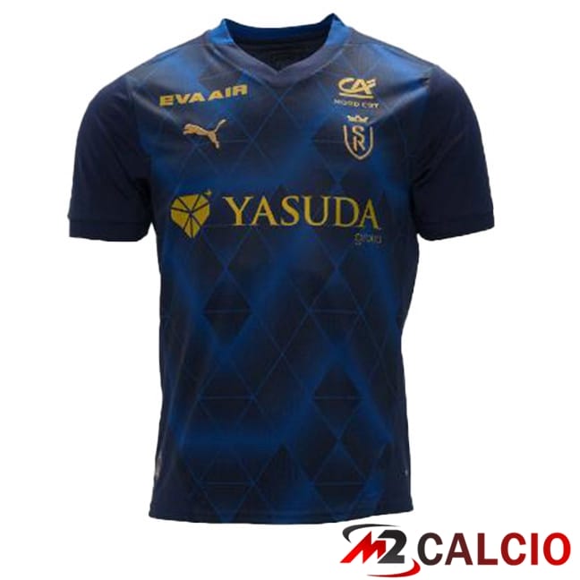Maglie Calcio Personalizzate,Tute Calcio Squadre,Maglia Nazionale Italiana Calcio | Maglie Calcio Stade de Reims Seconda Blu 2024/2025