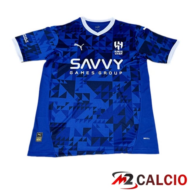 Maglie Calcio Personalizzate,Tute Calcio Squadre,Maglia Nazionale Italiana Calcio | Maglie Calcio Al-Hilal FC Prima Blu 2024/2025