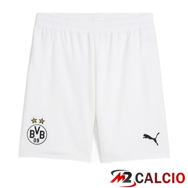 Maglie Calcio Personalizzate,Tute Calcio Squadre,Maglia Nazionale Italiana Calcio | Pantaloncini Calcio Dortmund BVB Seconda Bianco 2024/2025