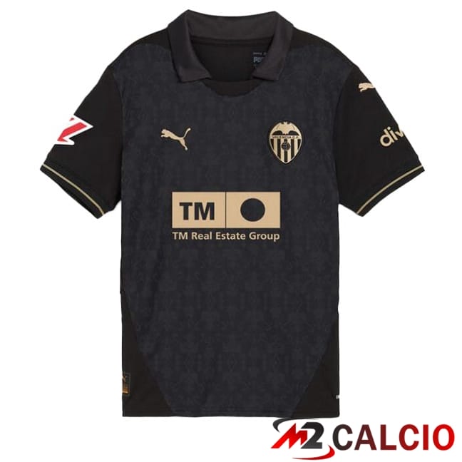 Maglie Calcio Personalizzate,Tute Calcio Squadre,Maglia Nazionale Italiana Calcio | Maglie Calcio Valencia CF Seconda Nero 2024/2025