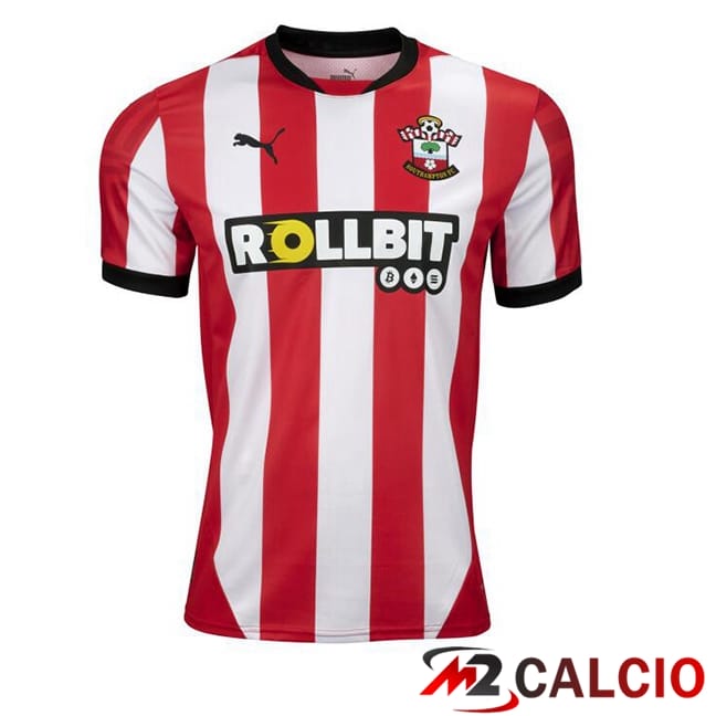 Maglie Calcio Personalizzate,Tute Calcio Squadre,Maglia Nazionale Italiana Calcio | Maglie Calcio Southampton FC Prima Rosso 2024/2025