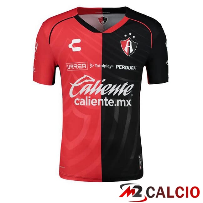 Maglie Calcio Personalizzate,Tute Calcio Squadre,Maglia Nazionale Italiana Calcio | Maglie Calcio Atlas FC Prima Nero Rosso 2024/2025