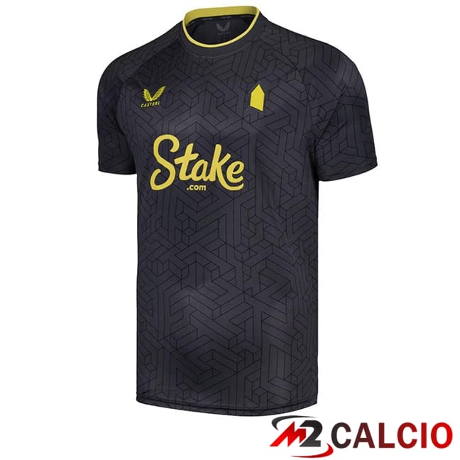 Maglie Calcio Personalizzate,Tute Calcio Squadre,Maglia Nazionale Italiana Calcio | Maglie Calcio Everton Seconda Nero 2024/2025