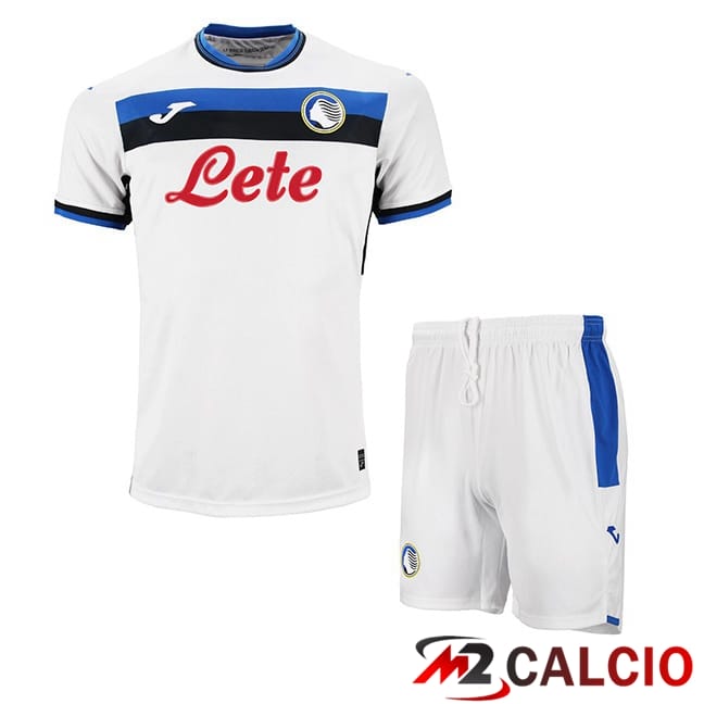 Maglie Calcio Personalizzate,Tute Calcio Squadre,Maglia Nazionale Italiana Calcio | Maglie Calcio Atalanta Bambino Seconda Bianco 2024/2025