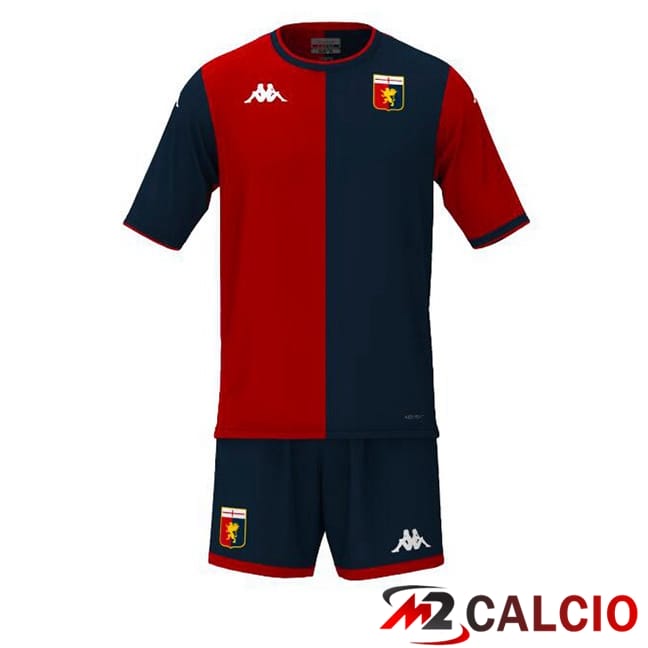 Maglie Calcio Personalizzate,Tute Calcio Squadre,Maglia Nazionale Italiana Calcio | Maglie Calcio Genoa CFC Bambino Prima Rosso Blu 2024/2025