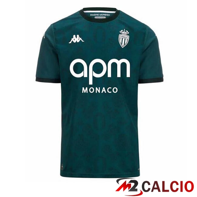 Maglie Calcio Personalizzate,Tute Calcio Squadre,Maglia Nazionale Italiana Calcio | Maglie Calcio AS Monaco Seconda Verde 2024/2025