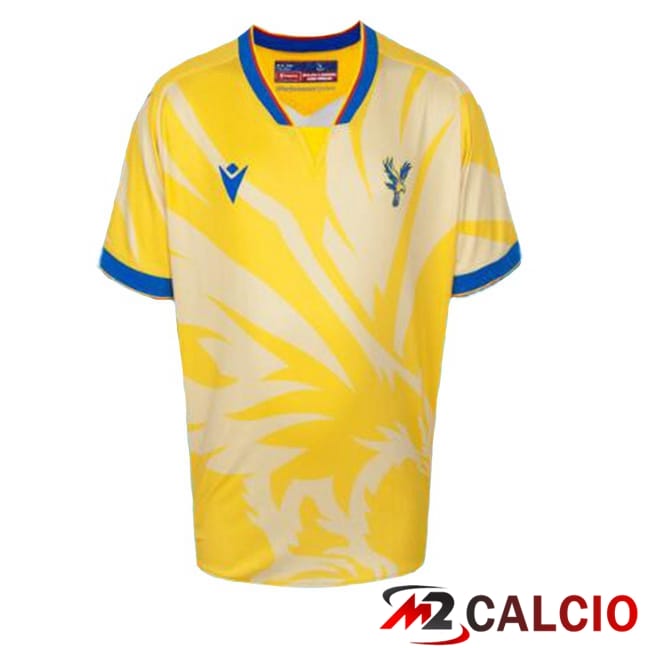 Maglie Calcio Personalizzate,Tute Calcio Squadre,Maglia Nazionale Italiana Calcio | Maglie Calcio Crystal Palace Seconda Giallo 2024/2025