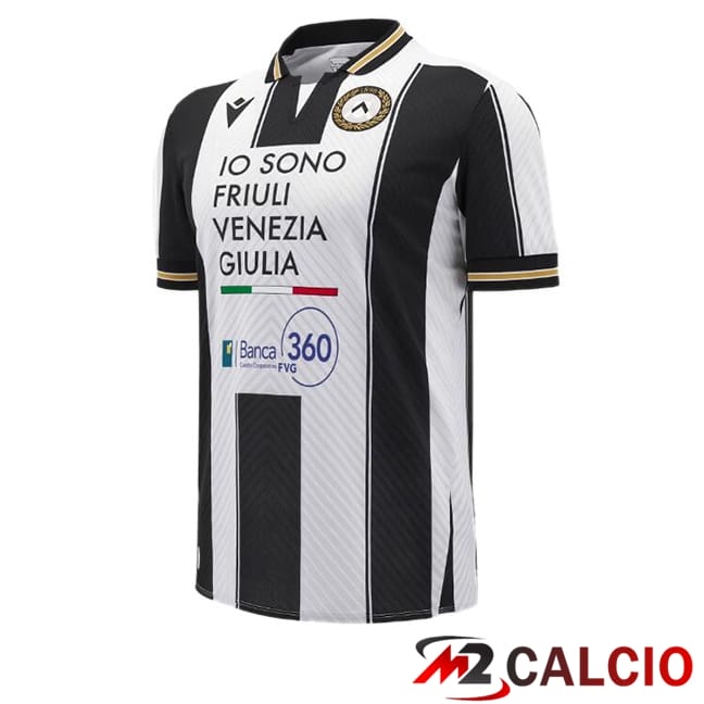 Maglie Calcio Personalizzate,Tute Calcio Squadre,Maglia Nazionale Italiana Calcio | Maglie Calcio Udinese Calcio Prima Bianco Nero 2024/2025