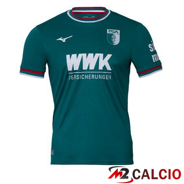 Maglie Calcio Personalizzate,Tute Calcio Squadre,Maglia Nazionale Italiana Calcio | Maglie Calcio FC Augsburg Seconda Verde 2024/2025