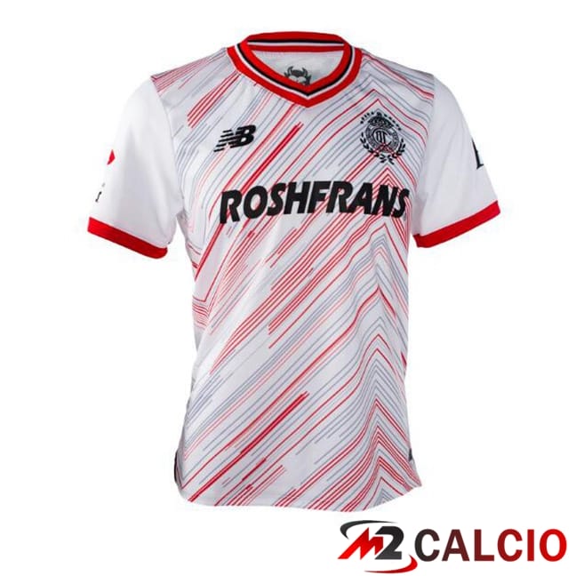 Maglie Calcio Personalizzate,Tute Calcio Squadre,Maglia Nazionale Italiana Calcio | Maglie Calcio Sportivo Toluca Seconda Bianco 2024/2025