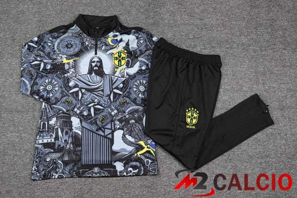 Insieme Tuta Calcio Brasile Nero 2024/2025