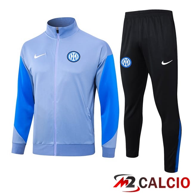 Maglie Calcio Personalizzate,Tute Calcio Squadre,Maglia Nazionale Italiana Calcio | Insieme Tuta Calcio - Giacca Inter Milan Grigio 2024/2025