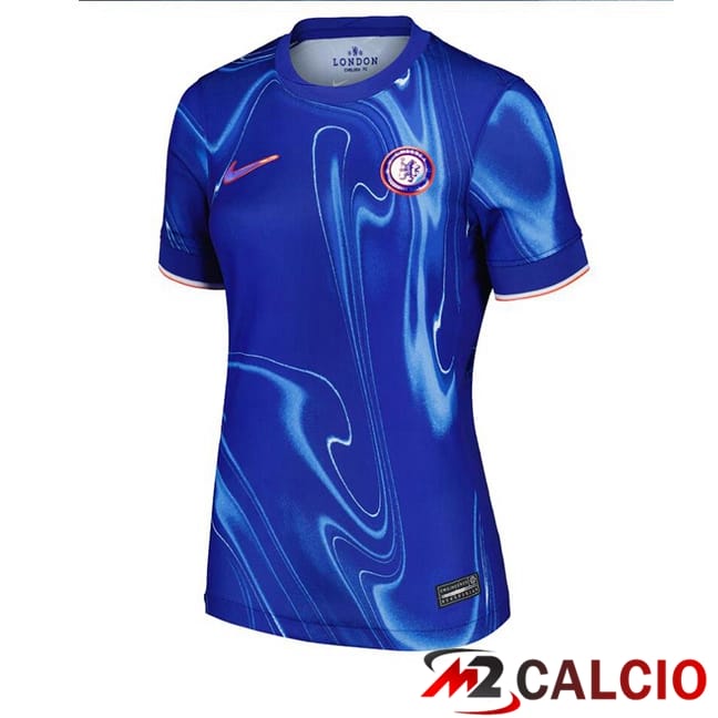Maglie Calcio Personalizzate,Tute Calcio Squadre,Maglia Nazionale Italiana Calcio | Maglie Calcio FC Chelsea Donna Prima Blu 2024/2025