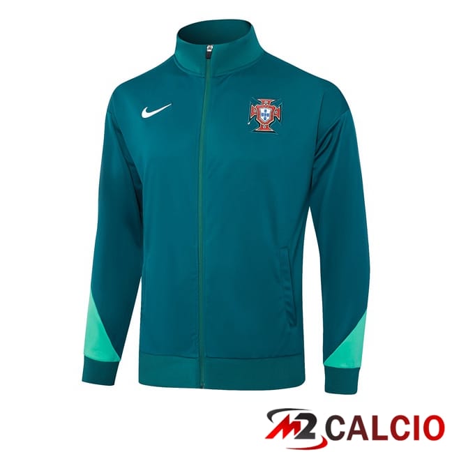 Maglie Calcio Personalizzate,Tute Calcio Squadre,Maglia Nazionale Italiana Calcio | Giacca Calcio Portogallo Verde 2024/2025