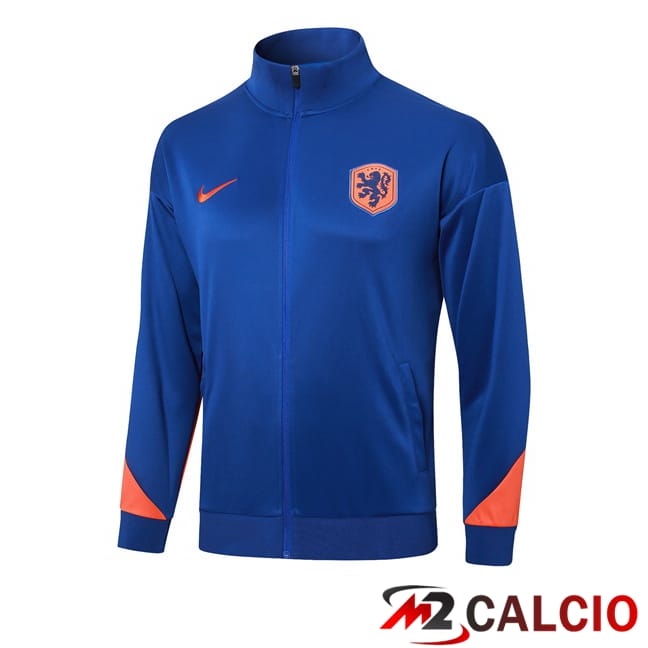 Maglie Calcio Personalizzate,Tute Calcio Squadre,Maglia Nazionale Italiana Calcio | Giacca Calcio Paesi Bassi Blu 2024/2025