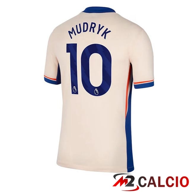 Maglie Calcio Personalizzate,Tute Calcio Squadre,Maglia Nazionale Italiana Calcio | Maglie Calcio FC Chelsea (Mudryk 10) Seconda Giallo 2024/2025