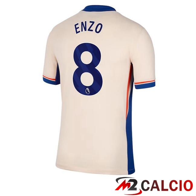 Maglie Calcio Personalizzate,Tute Calcio Squadre,Maglia Nazionale Italiana Calcio | Maglie Calcio FC Chelsea (Enzo 8) Seconda Giallo 2024/2025