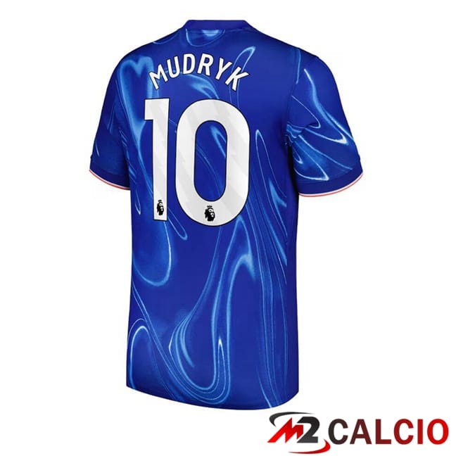 Maglie Calcio Personalizzate,Tute Calcio Squadre,Maglia Nazionale Italiana Calcio | Maglie Calcio FC Chelsea (Mudryk 10) Prima Blu 2024/2025