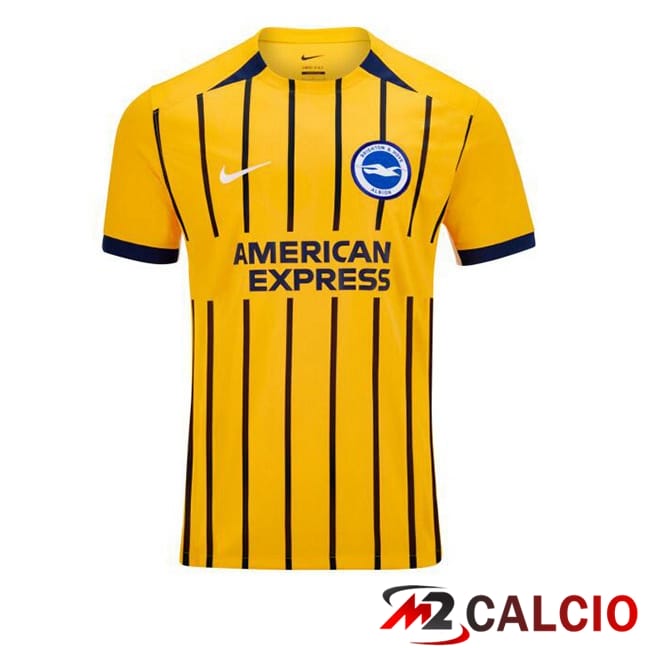 Maglie Calcio Personalizzate,Tute Calcio Squadre,Maglia Nazionale Italiana Calcio | Maglie Calcio FC Brighton Seconda Giallo 2024/2025